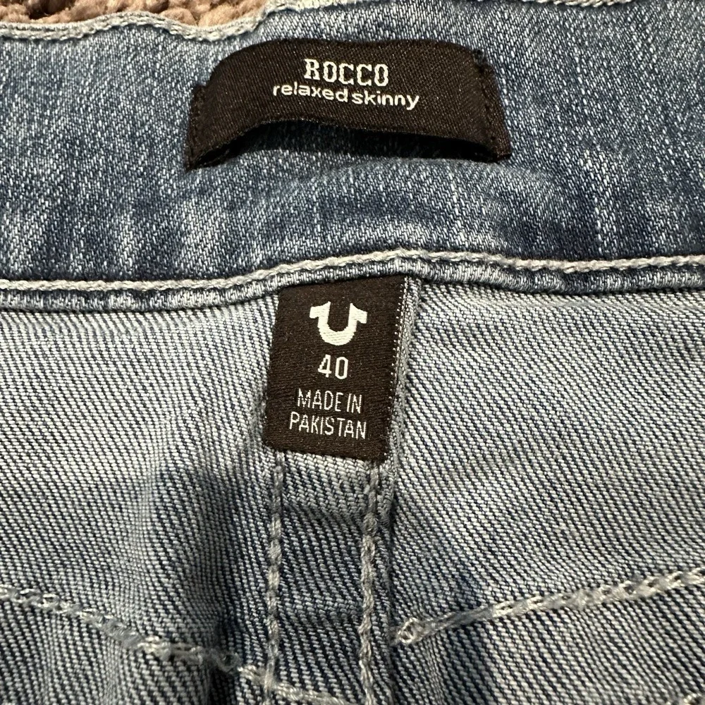 True‎ Religion Men's Rocco Relaxed Skinny Stretch Denim 40x32 Y2K Streetwear